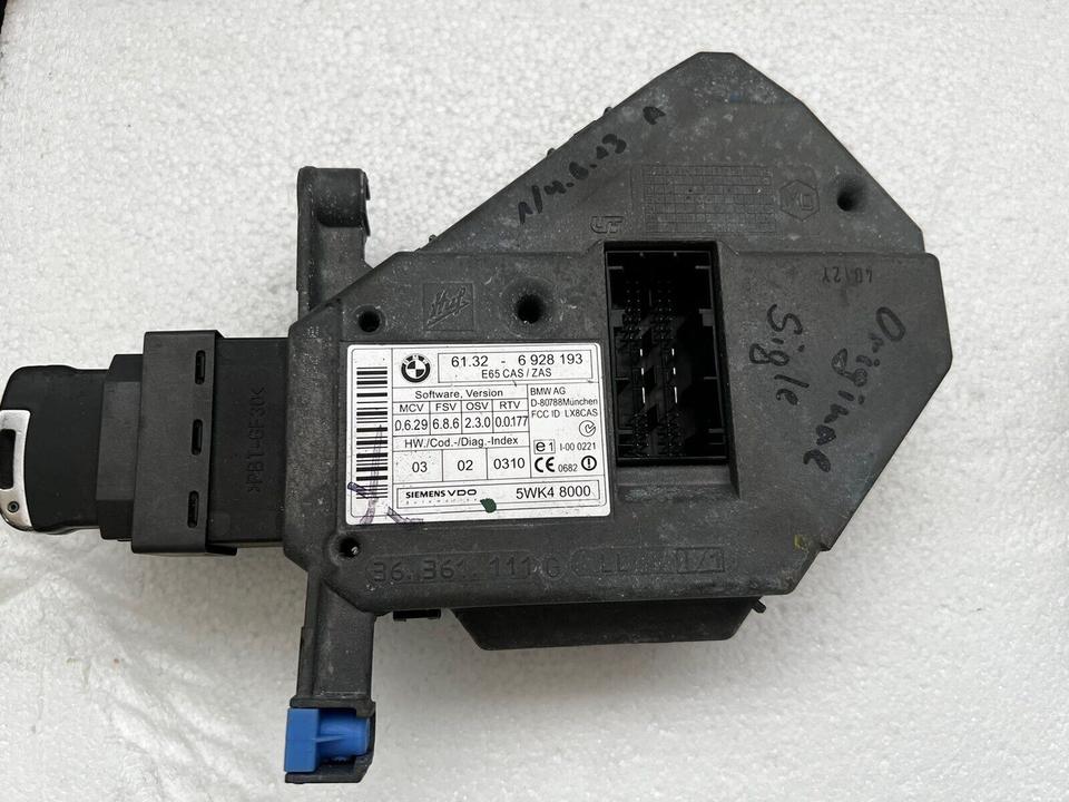 6928193 BMW 7er E65 Zündschloß CAS ZAS Sterugerät